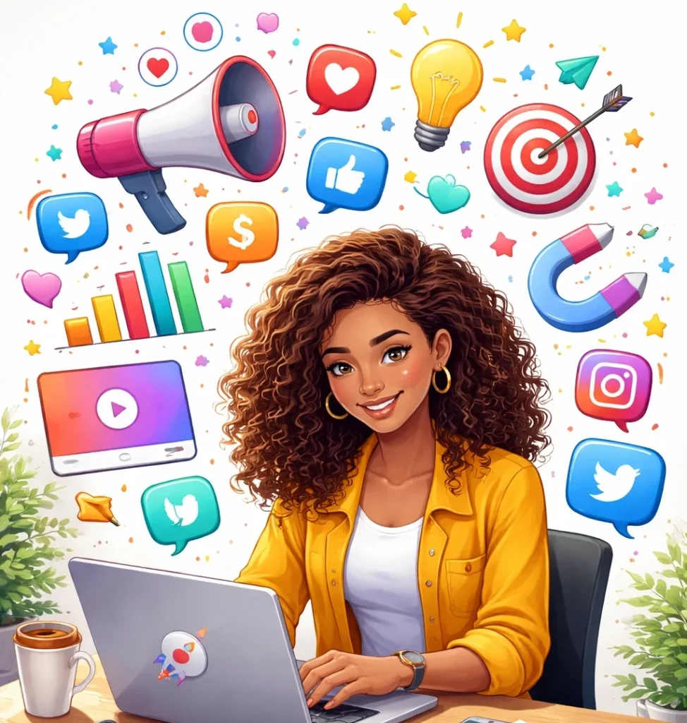 about me image showing my social media marketing skills